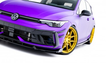 Передний сплиттер + боковые закрылки на бампер VW Golf MK8 2024- R версия фото