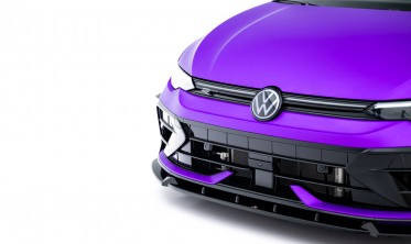 Передний сплиттер + боковые закрылки на бампер VW Golf MK8 2024- R версия фото