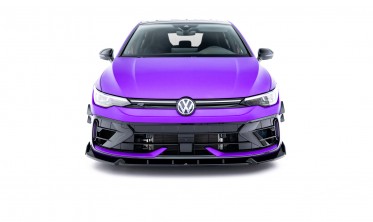 Передний сплиттер + боковые закрылки на бампер VW Golf MK8 2024- R версия фото