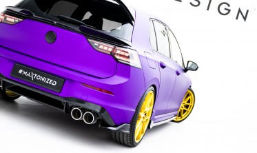 Бокові тюнінг накладки на задній бампер VW Golf MK8 R версія вар. 7 фото