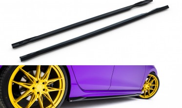 Тюнінг дифузори (леза) на бокові пороги VW Golf MK8 R версія вар. 5 Maxton design фото