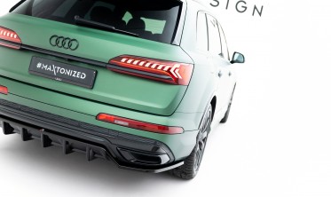 Тюнинг диффузор на задний бампер Audi Q7 Mk2 2019-2023 S-Line (Maxton-design) фото