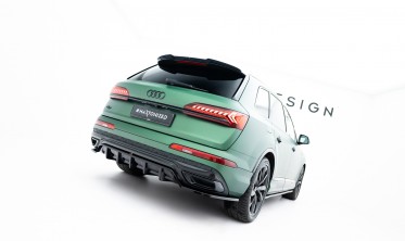 Тюнинг диффузор на задний бампер Audi Q7 Mk2 2019-2023 S-Line (Maxton-design) фото