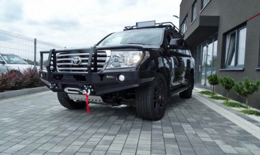 Защитная дуга для силового бампера Toyota Land Cruiser J200 вариант 2 фото