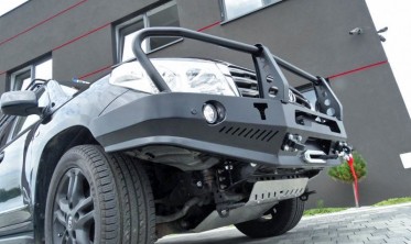 Защитная дуга для силового бампера Toyota Land Cruiser J200 вариант 2 фото