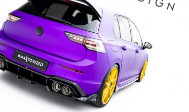 Тюнінг накладка на задній бампер VW Golf MK8 R вар. 1 фото