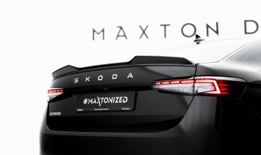 Тюнинг спойлер 3D на багажник Skoda Superb Mk4 седан фото