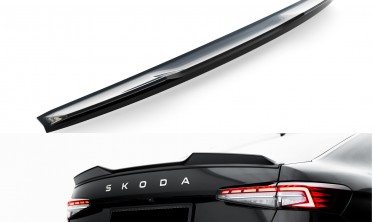 Тюнинг спойлер 3D на багажник Skoda Superb Mk4 седан фото