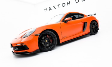Тюнінг накладки (леза) під пороги Porsche 718 Cayman GTS 982c вар. 2 фото