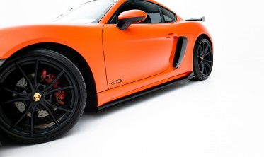 Тюнінг накладки (леза) під пороги Porsche 718 Cayman GTS 982c вар. 2 фото