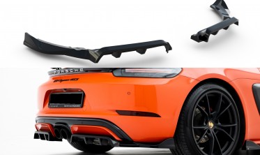 Тюнинговый диффузор на задний бампер Porsche 718 Cayman GTS 982c фото