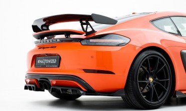Тюнинговый диффузор на задний бампер Porsche 718 Cayman GTS 982c фото