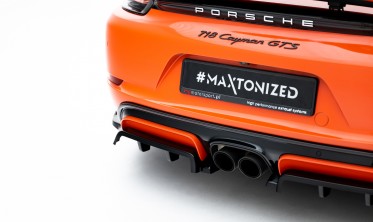Тюнинговый диффузор на задний бампер Porsche 718 Cayman GTS 982c фото