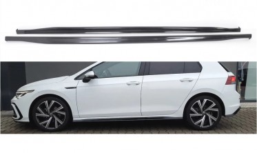Накладки на пороги GTI / R-line style VW Golf 8 хетчбек 3/5 дверей фото