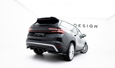 Тюнинговый диффузор (накладка) на задний бампер Skoda Kodiaq Mk2 фото