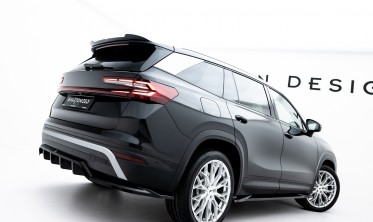 Тюнинговый диффузор (накладка) на задний бампер Skoda Kodiaq Mk2 фото