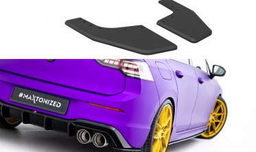 Тюнинг накладки на край заднего бампера VW Golf MK8 R Street Pro фото