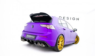 Тюнинг накладки на край заднего бампера VW Golf MK8 R Street Pro фото