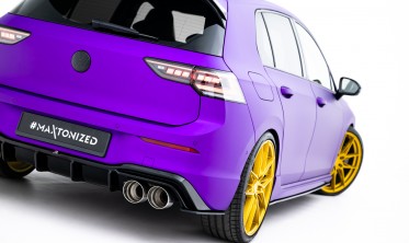 Тюнинг накладки на край заднего бампера VW Golf MK8 R Street Pro фото