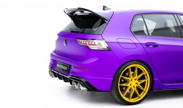 Тюнинг накладки на край заднего бампера VW Golf MK8 R Street Pro фото