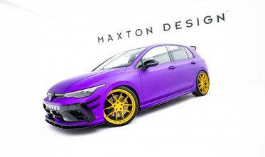 Тюнинг накладки (листвы) на боковые пороги VW Golf MK8 R рестайл Street Pro фото