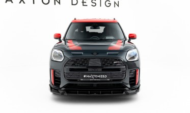 Тюнинговый сплиттер на передний бампер Mini Countryman JCW U25 фото