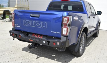 Силовий задній бампер Isuzu D-max (2019-...) під оригінальний фаркоп фото