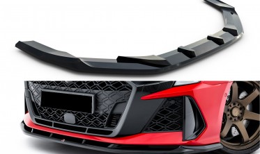 Тюнінговий спліттер на передній бампер Audi RS3 8Y Sedan, Sportback 2024- фото