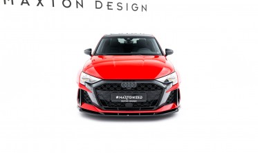 Тюнінговий спліттер на передній бампер Audi RS3 8Y Sedan, Sportback 2024- фото