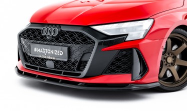 Тюнінговий спліттер на передній бампер Audi RS3 8Y Sedan, Sportback 2024- фото