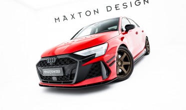 Тюнінг накладка на передній бампер Audi RS3 8Y Sedan, Sportback 2024- Street Pro фото