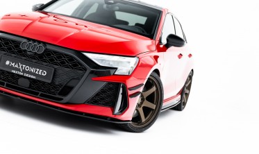 Тюнінг накладка на передній бампер Audi RS3 8Y Sedan, Sportback 2024- Street Pro фото