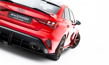 Дифузор на задній бампер Audi RS3 8Y Sedan 2024- Street Pro фото
