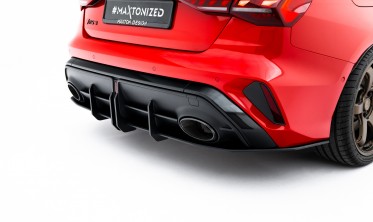 Дифузор на задній бампер Audi RS3 8Y Sedan 2024- Street Pro фото