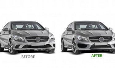 бампер передний Mercedes CLA W117 стиль AMG фото