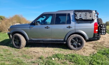Алюминиевая защита боковых окон Land Rover Discovery 3, 4 new фото