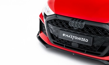 Тюнинг юбка на передний бампер Audi RS3 8Y Sedan, Sportback вар. 2 (обвес Макстон) фото