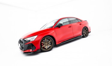 Тюнінг леза (накладки) під бокові пороги Audi RS3 8Y Sedan, Sportback вар. 2 фото