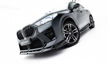 Тюнінг губа на передній бампер BMW X2 U10 M-Pack (обвіс Макстон) фото