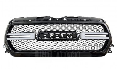 Радиаторная решетка Dodge Ram 1500 (2019-2023) глянец фото