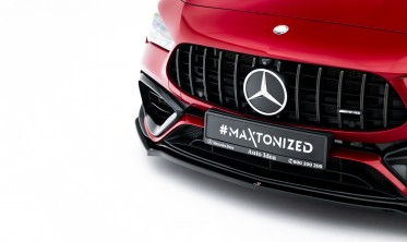 Передняя юбка на бампер Mercedes AMG CLA 45 Aero C118 вер. 4 фото