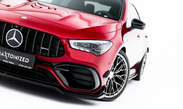 Передняя юбка на бампер Mercedes AMG CLA 45 Aero C118 вер. 4 фото