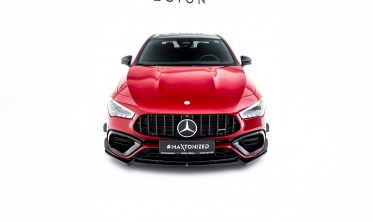 Сплиттер на передний бампер Mercedes AMG CLA 45 Aero C118 тюнинг обвес вер. 5 фото