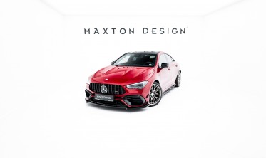 Сплиттер на передний бампер Mercedes AMG CLA 45 Aero C118 тюнинг обвес вер. 5 фото