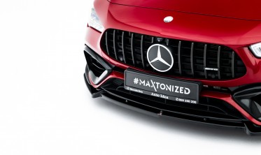 Сплиттер на передний бампер Mercedes AMG CLA 45 Aero C118 тюнинг обвес вер. 5 фото