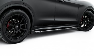 Тюнинг листвы под пороги Alfa Romeo Stelvio Mk1 тюнинг обвес Maxton вер. 2 фото