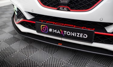Тюнінг накладка на передній бампер Renault Megane Mk4 RS Street Pro фото