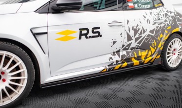 Тюнинг листвы (накладки) под пороги Renault Megane Mk4 RS Street Pro Maxton фото