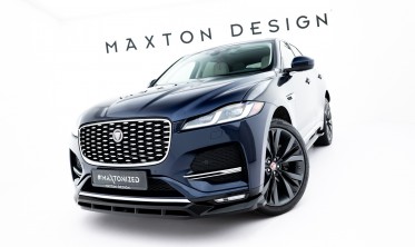 Спліттер на передній бампер Jaguar F-Pace Mk1 рестайл R-Sport тюнінг обвіс Maxton фото