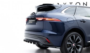 Тюнинг диффузор на задний бампер Jaguar F-Pace Mk1 рестайл R-Sport обвес Maxton фото